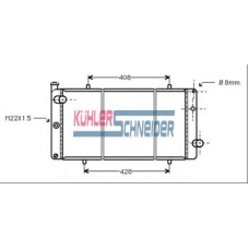 0700611 KUHLER SCHNEIDER Радиатор, охлаждение двигател