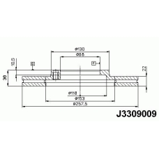J3309009 NIPPARTS Тормозной диск
