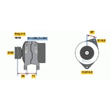 0 124 325 145 BOSCH Генератор