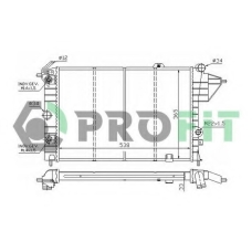 PR 5078A1 PROFIT Радиатор, охлаждение двигателя