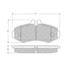 PF1223 PROCODIS FRANCE Комплект тормозных колодок, дисковый тормоз