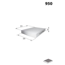 ELR7051 MECAFILTER Фильтр, воздух во внутренном пространстве