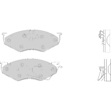FD6596A NECTO Комплект тормозных колодок, дисковый тормоз