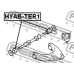 HYAB-TER1 FEBEST Подвеска, рычаг независимой подвески колеса