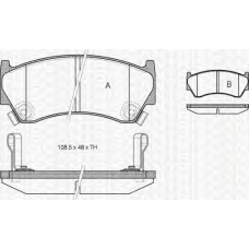 8110 14005 TRIDON Brake pads - front