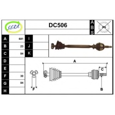 DC506 SERA Приводной вал