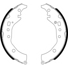 8DB 355 022-021 HELLA PAGID Комплект тормозных колодок