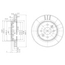BG3803 DELPHI Тормозной диск
