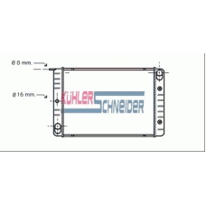 3301601 KUHLER SCHNEIDER Радиатор, охлаждение двигател