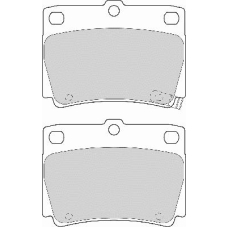 FD6993A NECTO Комплект тормозных колодок, дисковый тормоз