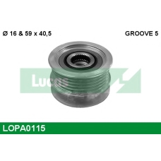 LOPA0115 TRW Механизм свободного хода генератора