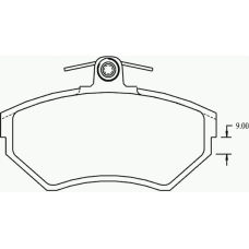 P 85 032 BREMBO Комплект тормозных колодок, дисковый тормоз