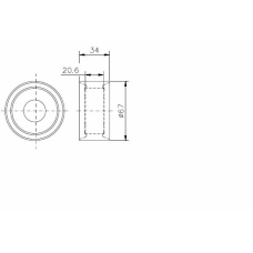 TKR 9816 TIMKEN Натяжной ролик, ремень грм