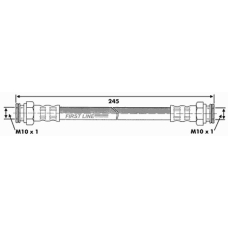 FBH6217 FIRST LINE Тормозной шланг
