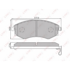 BD-3607 LYNX Тормозные колодки дисковые