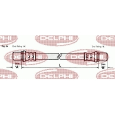 LH3670 DELPHI Тормозной шланг