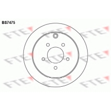 BS7475 FTE Тормозной диск