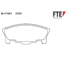 BL1710A1 FTE Комплект тормозных колодок, дисковый тормоз