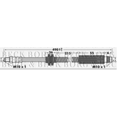 BBH6908 BORG & BECK Тормозной шланг