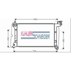 3220311 KUHLER SCHNEIDER Радиатор, охлаждение двигател