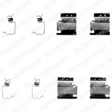 LX0324 DELPHI Комплектующие, колодки дискового тормоза