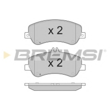 BP3385 BREMSI Комплект тормозных колодок, дисковый тормоз