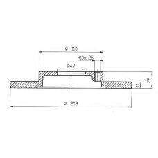 BSF3850 QUINTON HAZELL Тормозной диск