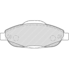 FDB4003 FERODO Комплект тормозных колодок, дисковый тормоз