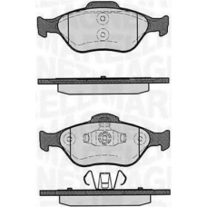 363916060252 MAGNETI MARELLI Комплект тормозных колодок, дисковый тормоз