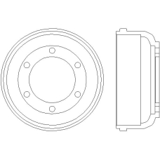 MBD017 MINTEX Тормозной барабан