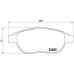 P 61 068 BREMBO Комплект тормозных колодок, дисковый тормоз