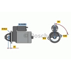 0 986 022 730 BOSCH Стартер