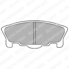 LP1512 DELPHI Комплект тормозных колодок, дисковый тормоз