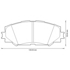 572598B BENDIX Комплект тормозных колодок, дисковый тормоз