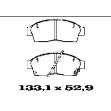 BL1353A2 FTE Комплект тормозных колодок, дисковый тормоз