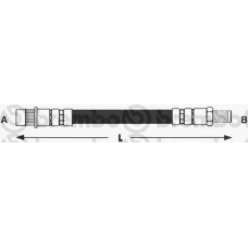 T 61 019 BREMBO Тормозной шланг