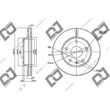 BD1085 DJ PARTS Тормозной диск