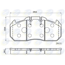 CBP9058MK COMLINE Комплект тормозных колодок, дисковый тормоз